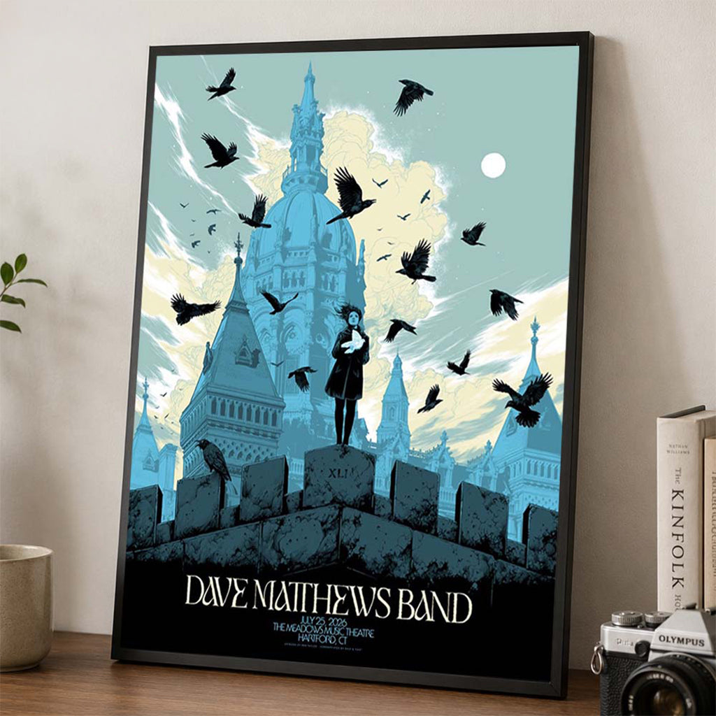 Dave Matthews Band Hartford CT 2026 Poster Dave Matthews Band Merch Gift For Rockers Fans