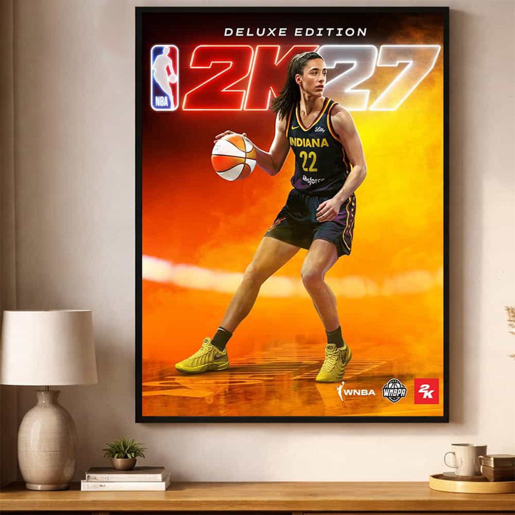 Caitlin Clark Deluxe The 2K27 Cover Athletes Cover Art Poster Caitlin Clark Merch Fan Gift