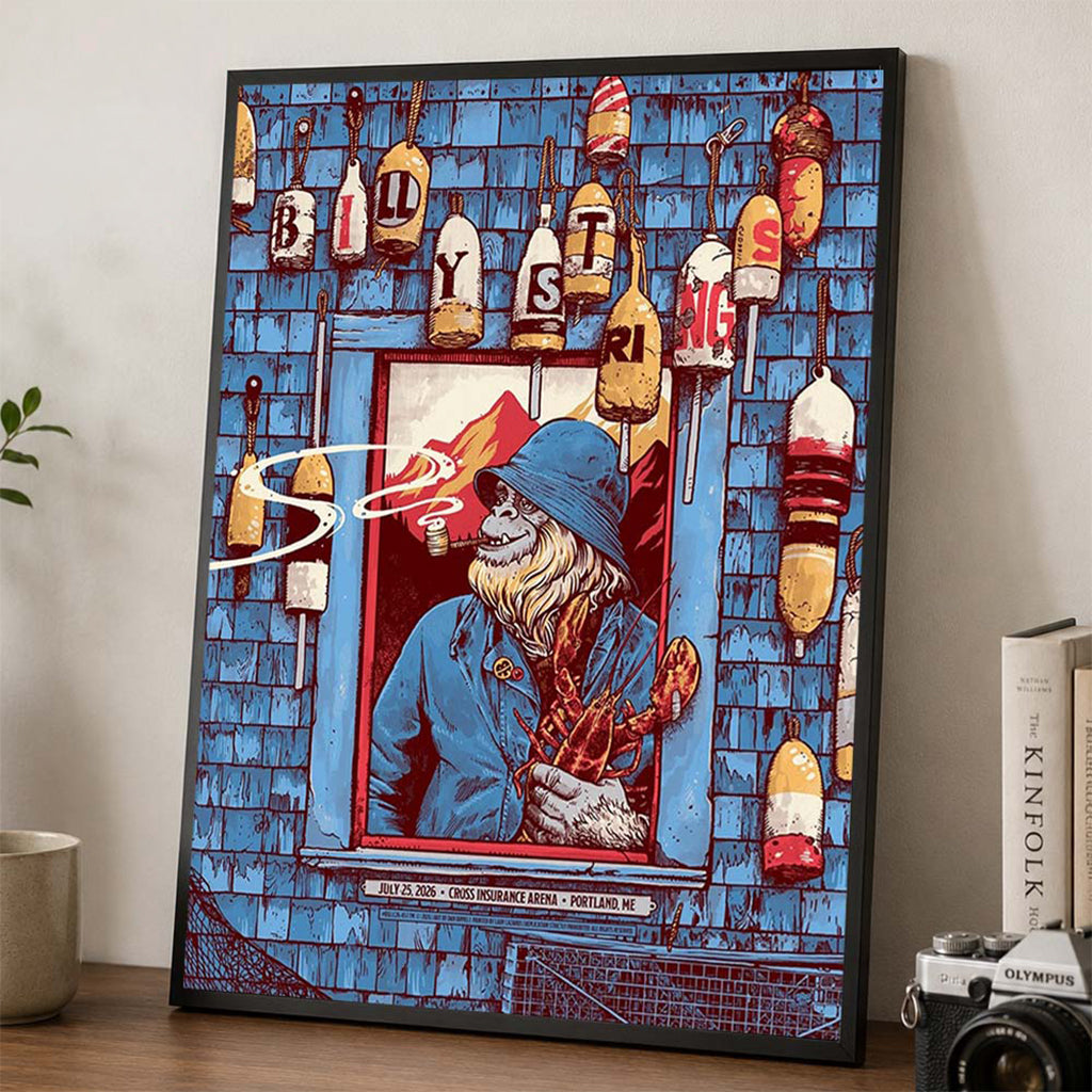 Billy Strings Portland ME 2026 Night 2 Event Poster Billy Strings Merch Gift Ideas