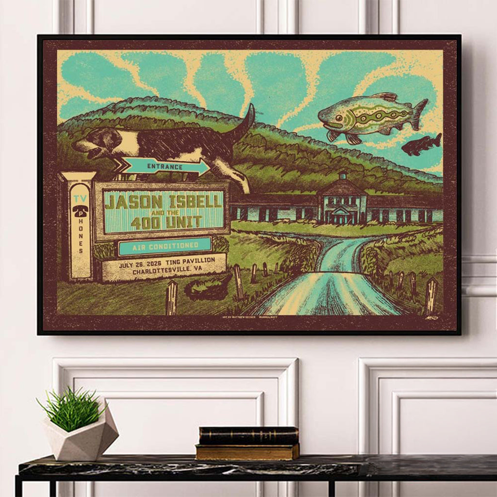 Jason Isbell And The 400 Unit Charlottesville Virginia 2026 Event Poster Jason Isbell Merch