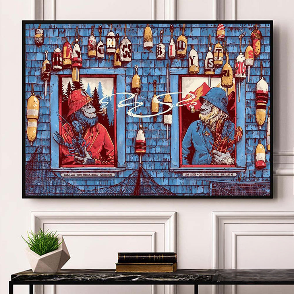 Billy Strings Portland ME 2026 Night 1 And 2 Combined Event Poster Billy Strings Merch Gift