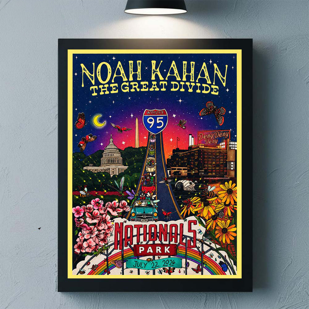 Noah Kahan Washington DC 2026 Poster Noah Kahan Merch Gift For Country Fans