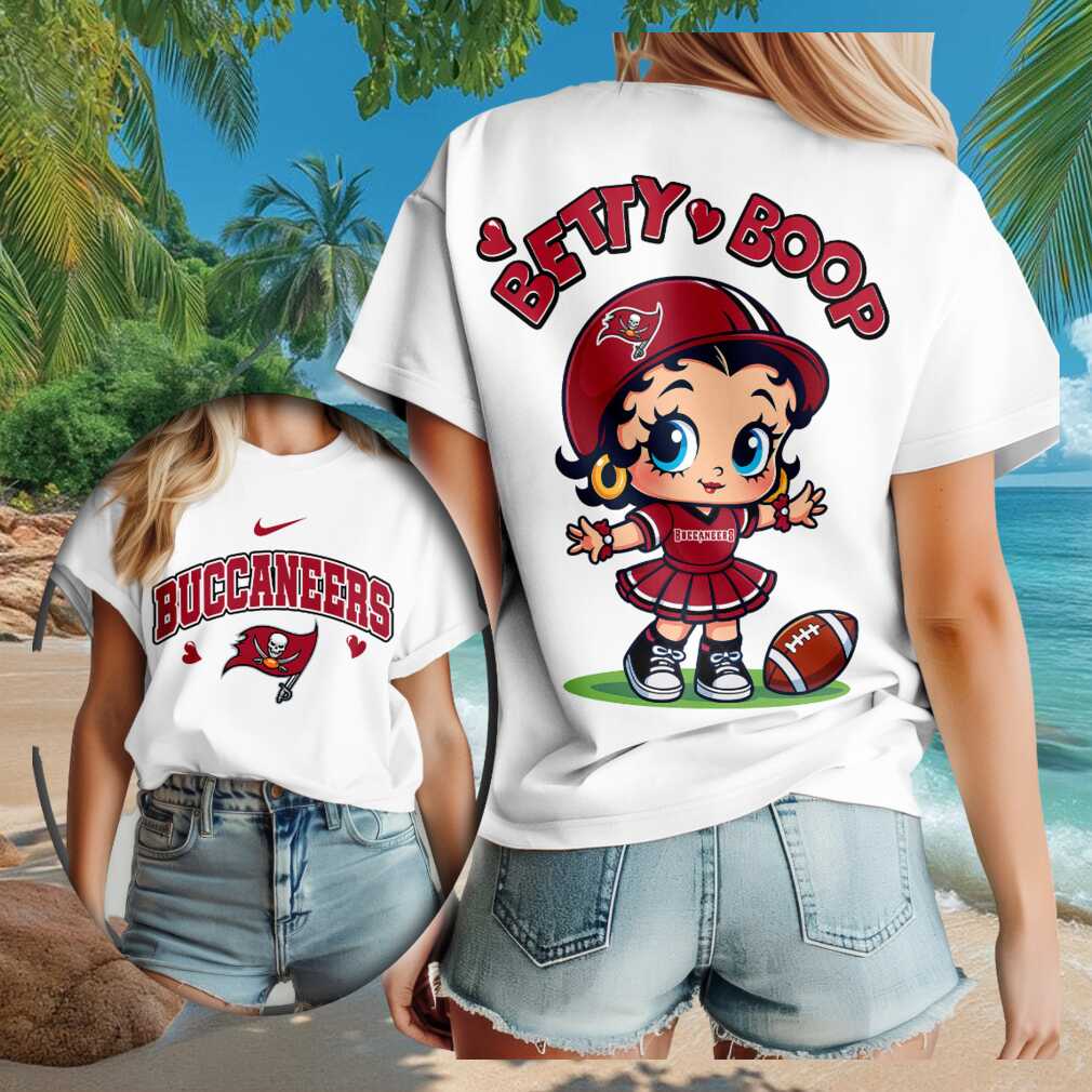 Tampa Bay Buccaneers Betty Boop Football Cheerleader Shirt Buccaneers Merch Gift For BFF