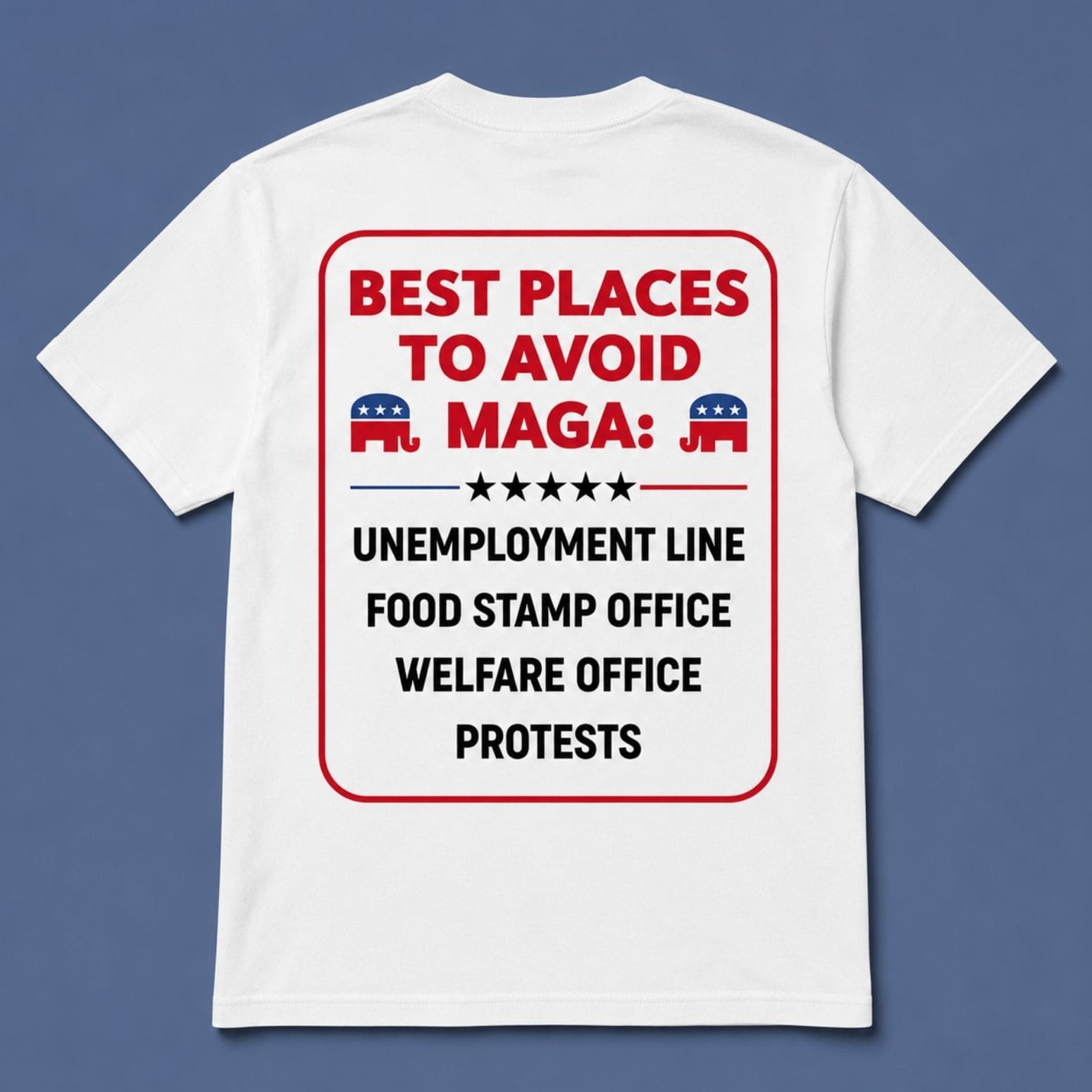 Best Places To Avoid Maga Shirt Political Humor T-Shirt Anti Maga Clothing Gifts Ideas