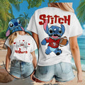 San Francisco 49ers Merch 2026 Stitch Heartbeat Cute Sports T-Shirt Gifts For Football Lover