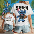 New Orleans Saints Merch 2026 Stitch Football Heartbeat T-Shirt Best Gifts For Girlfriend