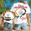 Pittsburgh Steelers Merch 2026 I_m A Jeep And Steelers Kind Of Girl T-Shirt Gift For Wife