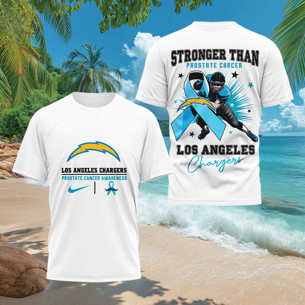 Los Angeles Chargers Prostate Cancer Awareness T-Shirt LA Chargers Merch Gifts For Wife
