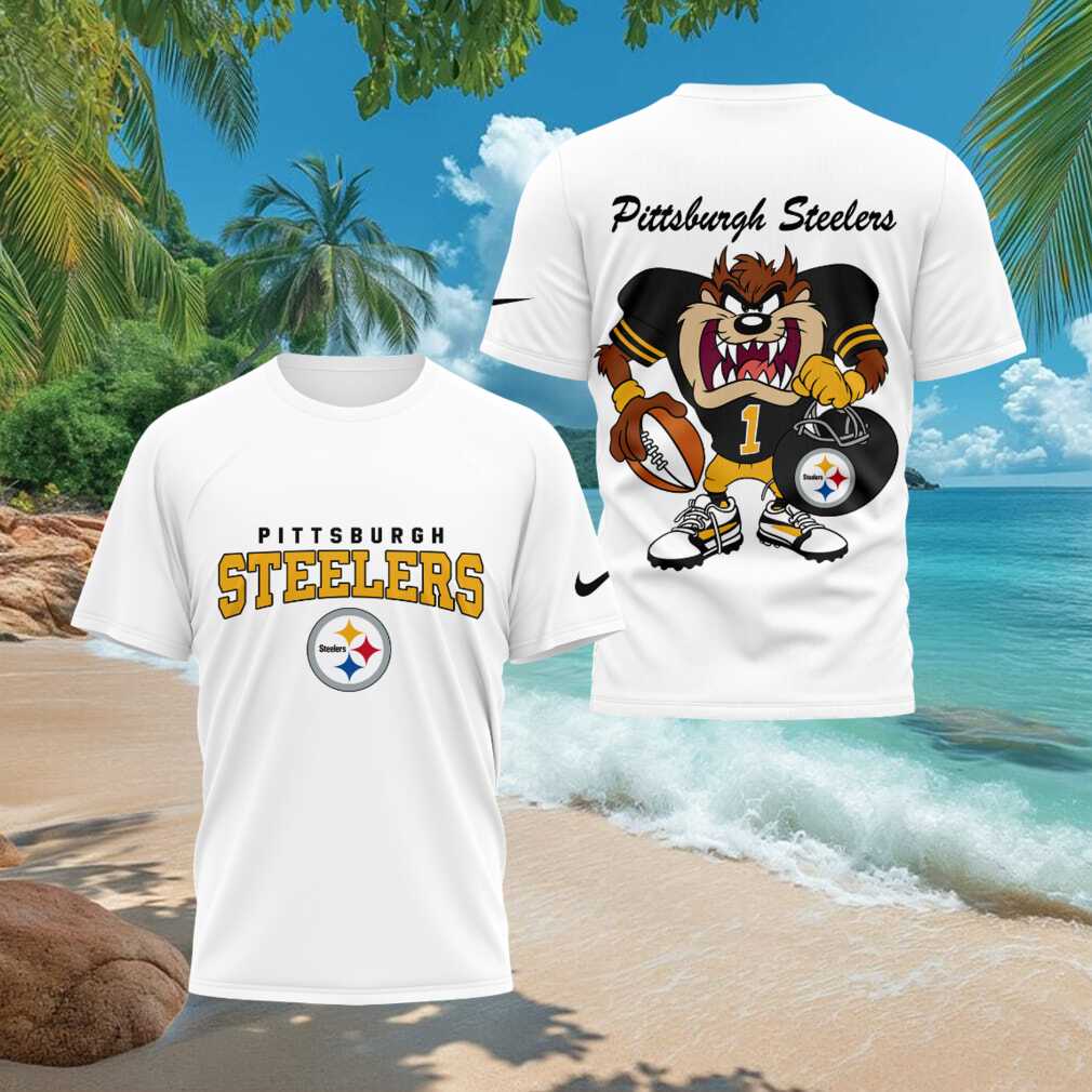 Pittsburgh Steelers Taz Football Mascot T-Shirt Steelers Merch Presents For Football Fans