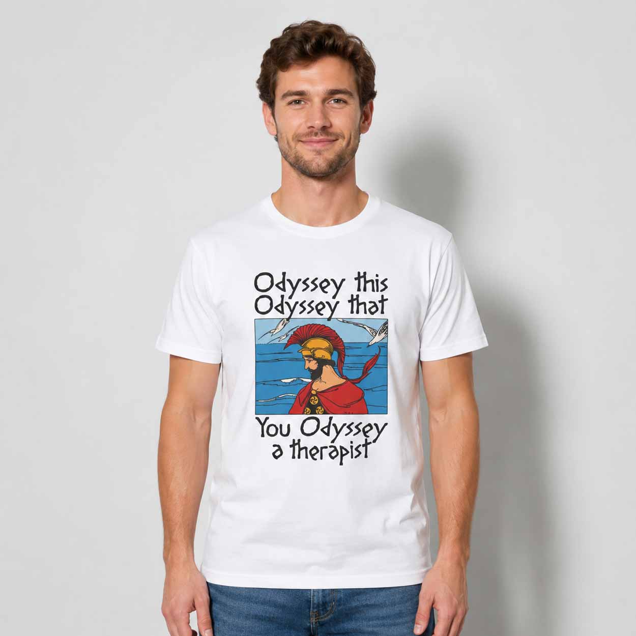 Odyssey This Odyssey That You Odyssey A Therapist Shirt White The Odyssey Merch Movie Fan Gift