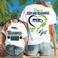 Seattle Seahawks Merch 2026 I_m A Jeep And Seahawks Kind Of Girl T-Shirt Football Fan Gift