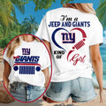 New York Giants Merch 2026 I_m A Jeep And Giants Kind Of Girl T-Shirt Cute Gift For Sisters