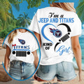 Tennessee Titans Merch 2026 I_m A Jeep And Titans Kind Of Girl T-Shirt Gifts For Football Fans