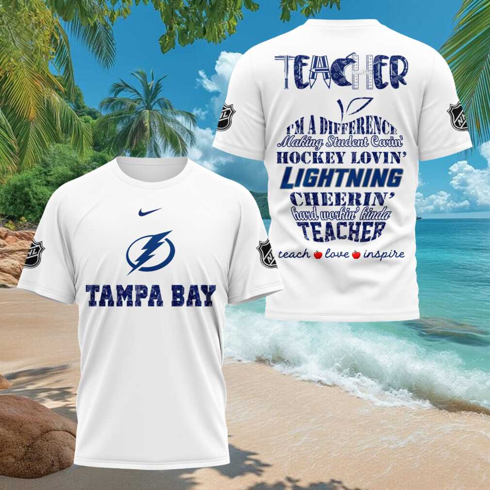 Tampa Bay Lightning Hockey Teacher Student Caring T-Shirt TB Lightning Merch Teacher Gifts