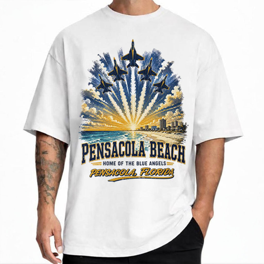 Pensacola Beach Merch Home Of The Blue Angels Summer Air Show T-Shirt Birthday Gift