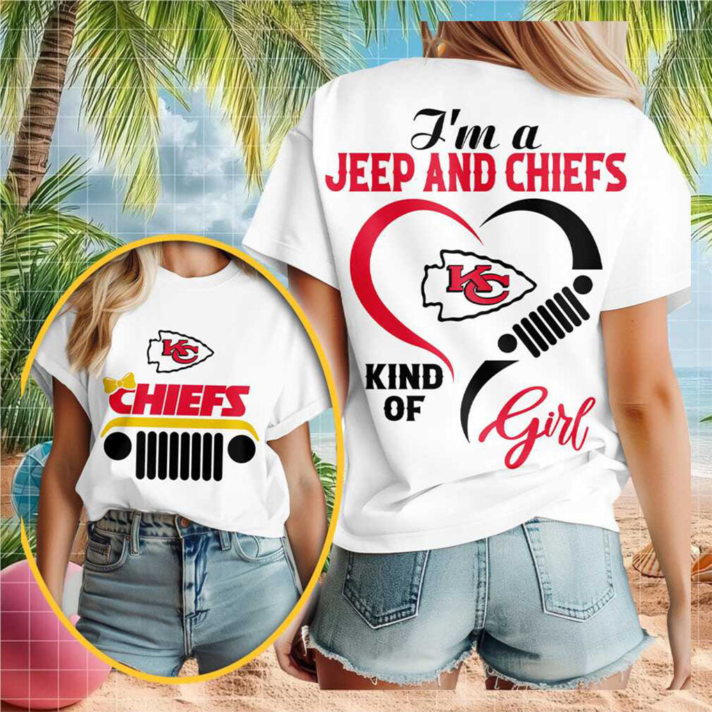Kansas City Chiefs Jeep Heart Cute Grille T-Shirt Kansas City Chiefs Merch Gifts For Fans