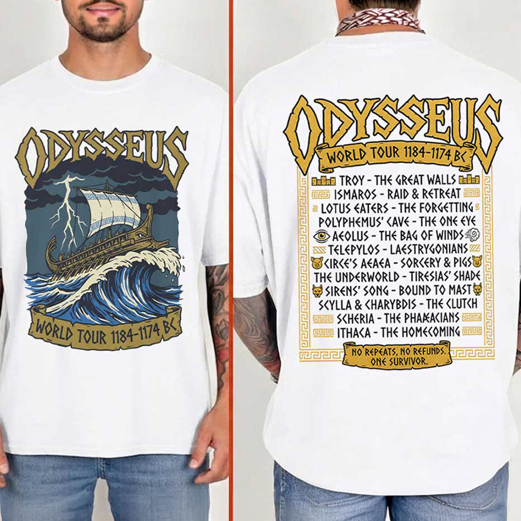 Odysseus World Tour 1184-1174 BC Metal Band Style T-Shirt Birthday Ideas For Him