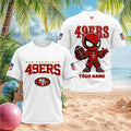 Custom Name San Francisco 49ers Spiderman Football T-Shirt San Francisco 49ers Merch Fan Gift