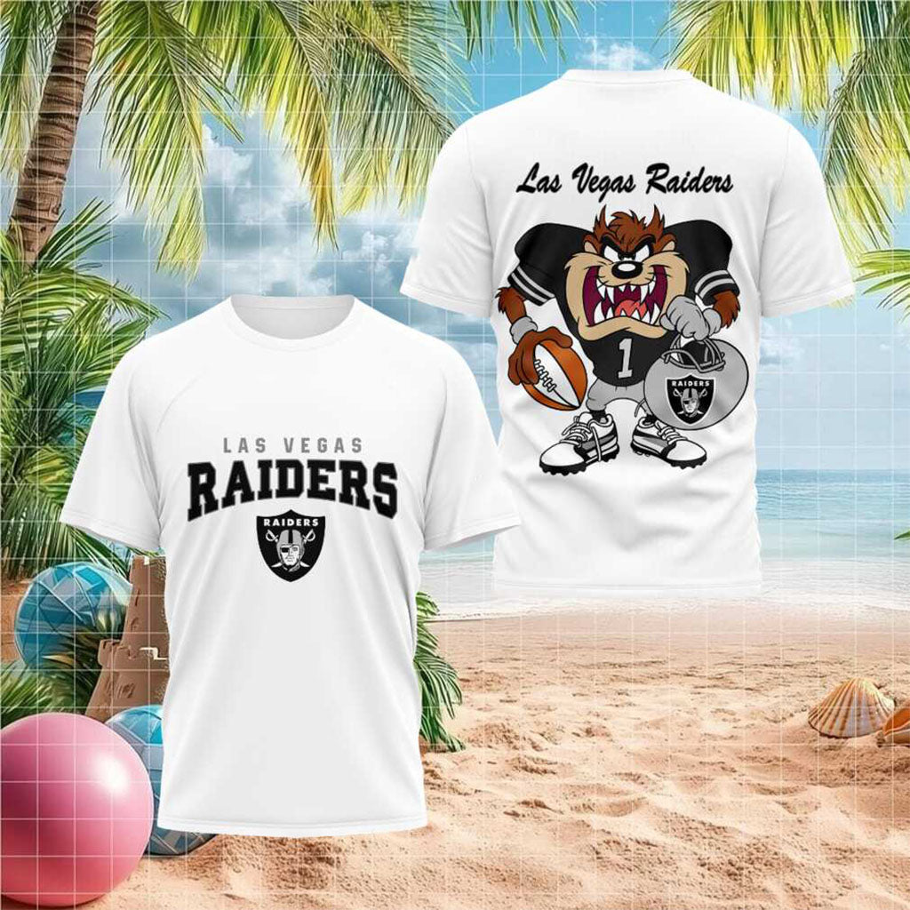 Las Vegas Raiders Taz Football Mascot Sports Fan T-Shirt Las Vegas Raiders Merch Gifts For Him