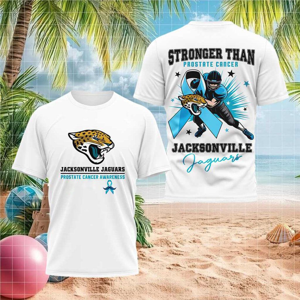 Jacksonville Jaguars Prostate Cancer Awareness Football T-Shirt Jacksonville Jaguars Merch