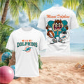 Miami Dolphins Taz Football Mascot T-Shirt Miami Dolphins Merch Unique Gift For Men