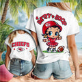Kansas City Chiefs Betty Boop Football Cheerleader T-Shirt Kansas City Chiefs Merch Best Gifts