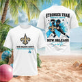 New Orleans Saints Stronger Than Prostate Cancer T-Shirt New Orleans Saints Merch Present