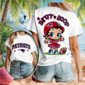New England Patriots Betty Boop Cheerleader Football T-Shirt New England Patriots Merch Gifts