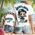 Philadelphia Eagles Betty Boop Football Cheerleader T-Shirt Philadelphia Eagles Merch Fan Gift