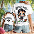 Las Vegas Raiders Betty Boop Football Cheerleader T-Shirt Las Vegas Raiders Merch Present Ideas