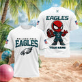 Custom Name Philadelphia Eagles Spider Superhero Football T-Shirt Philadelphia Eagles Merch