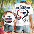 New England Patriots Jeep Heart Cute Grille T-Shirt New England Patriots Merch Gifts For Fans