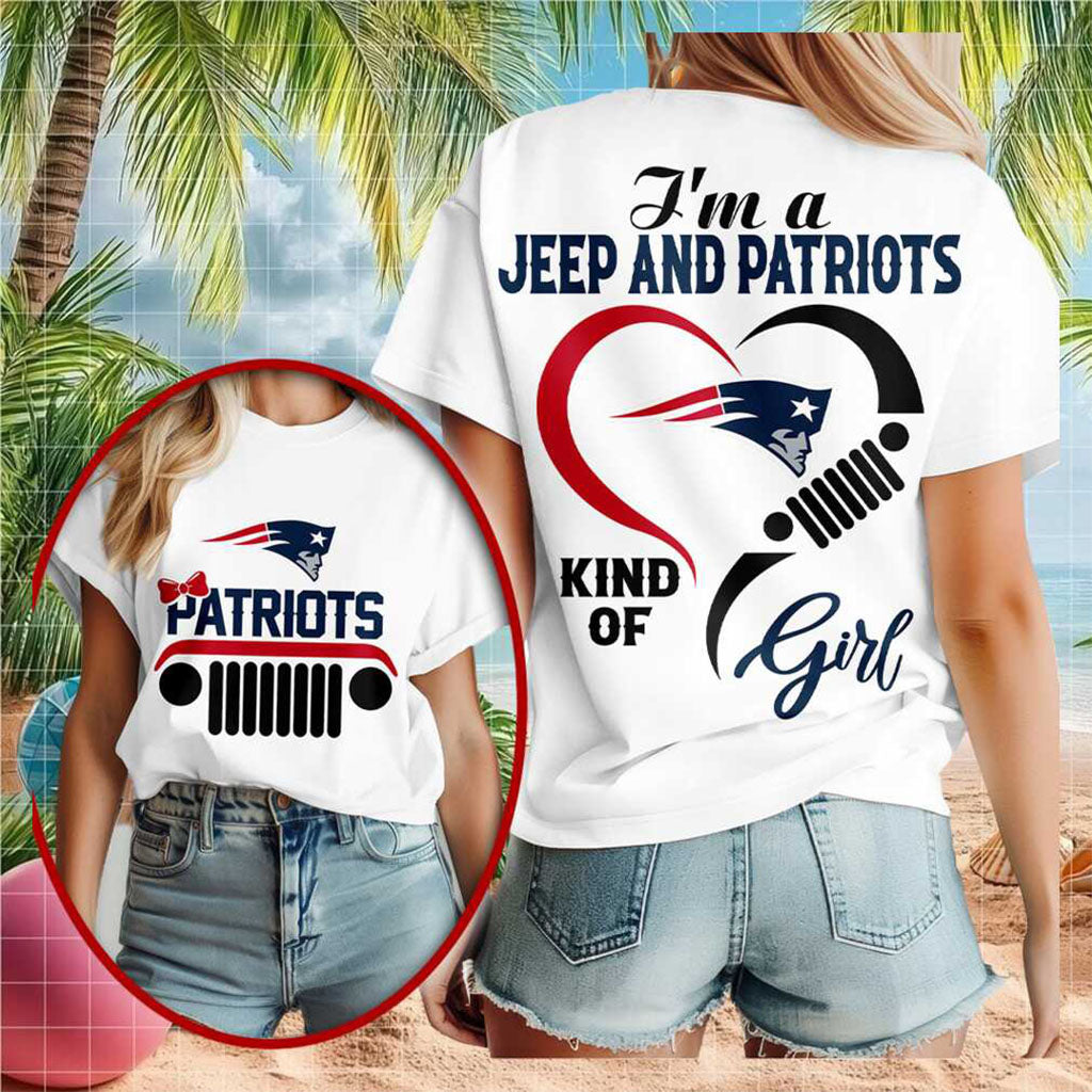 New England Patriots Jeep Heart Cute Grille T-Shirt New England Patriots Merch Gifts For Fans