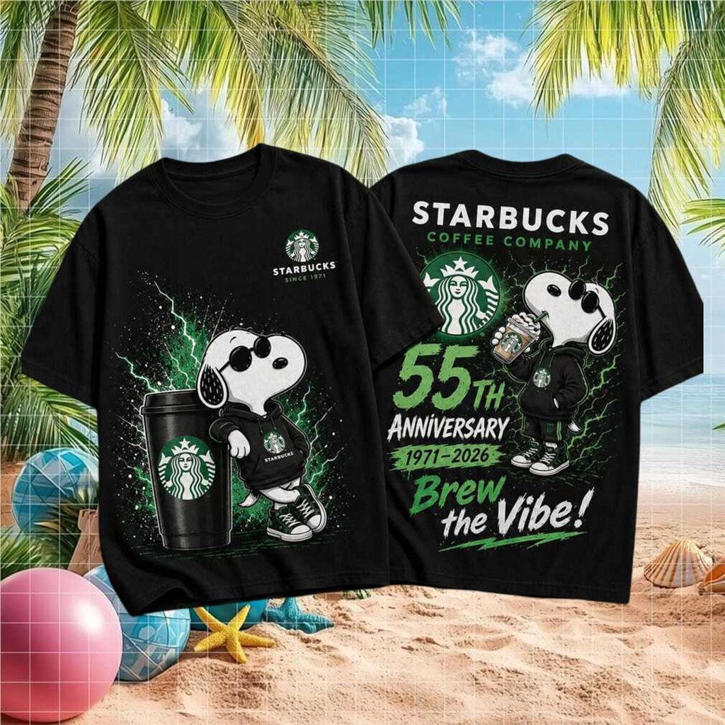 Starbucks 55th Anniversary Brew The Vibe T-Shirt Starbucks Merch Unique Gift For Brother