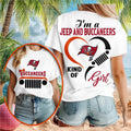 Tampa Bay Buccaneers Jeep Heart Cute Grille T-Shirt Tampa Bay Buccaneers Merch Gifts For Fans