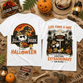 Snoopy X Jurassic Park Halloween White T-Shirt Jurassic Park Merch Gifts For My Brother