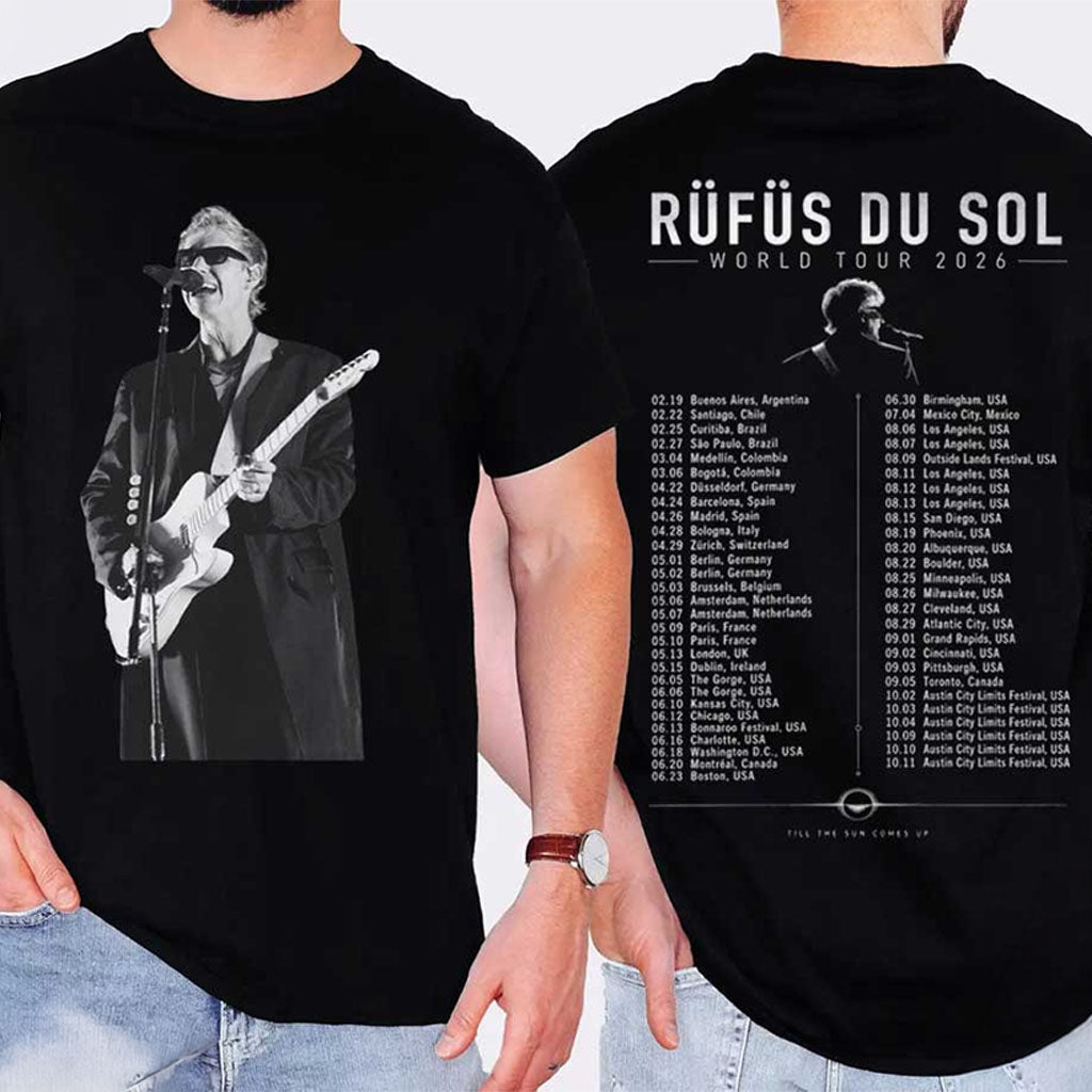 Rufus Du Sol World Tour 2026 Music T-Shirt Rufus Du Sol Merch Men_s Birthday Gift Ideas