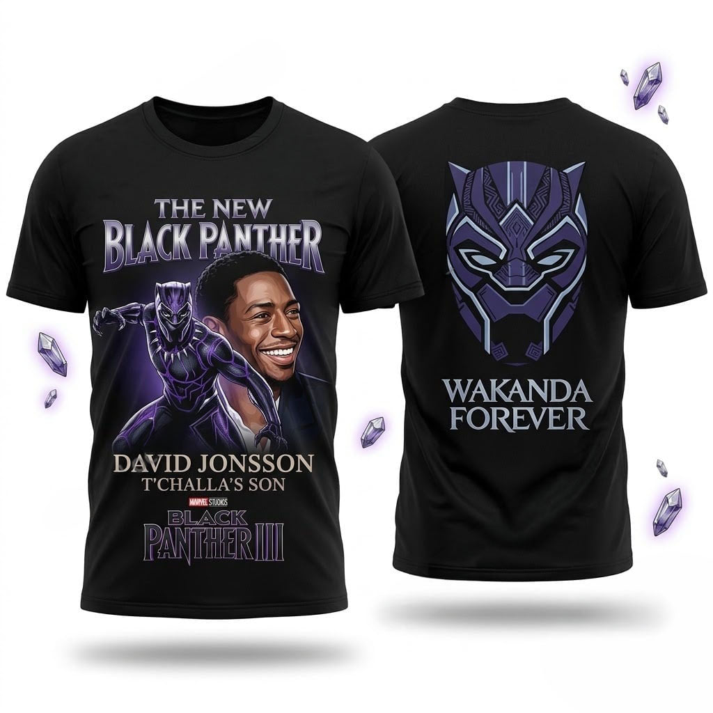 Black Panther David Jonsson T_Challa_s Son III T-Shirt Black Panther Merch Wakanda Forever Shirt