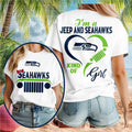 Seattle Football Jeep Heartbeat T-Shirt Seattle Seahawks Merch Birthday Gift Ideas For Her