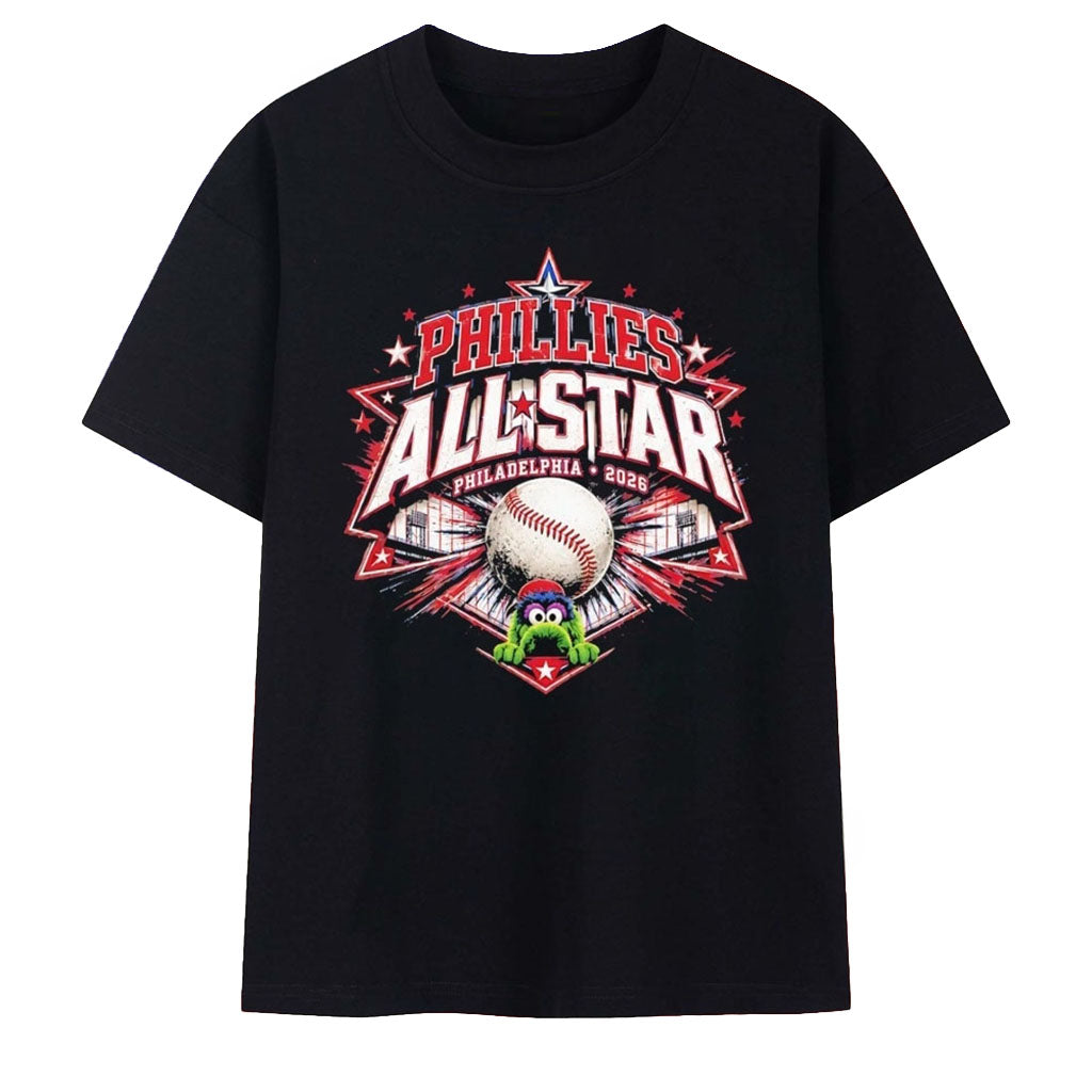 Phillies All Star Philadelphia 2026 Mascot T-Shirt Philadelphia Phillies Merch Unique Gift