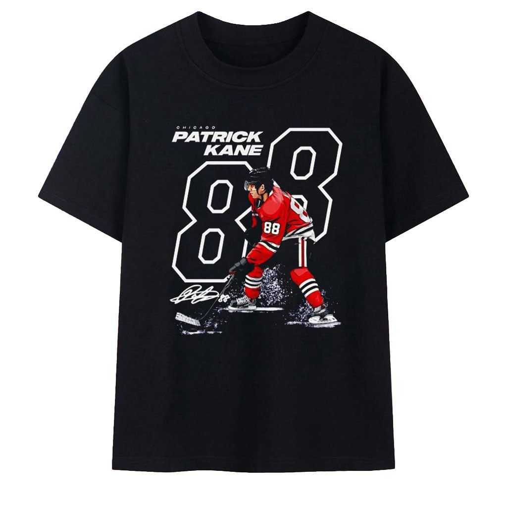 Patrick Kane Number 88 Chicago Blackhawks Ice Hockey T-Shirt Patrick Kane Merch Gifts For Him