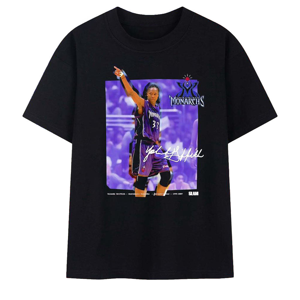 Yolanda Griffith Sacramento Monarchs Signature SLAM Poster T-Shirt Sacramento Monarchs Merch