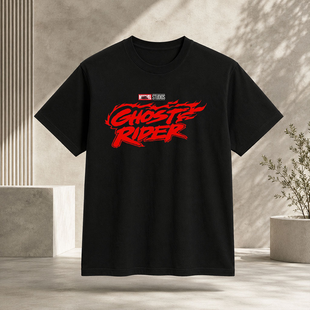 Marvel Studios Ghost Rider Flaming Logo T-Shirt Ghost Rider Merch Gifts