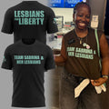 NY Liberty Merch Team Sabrina And Her Lesbians Shirt Lesbians For Liberty T-Shirt Black