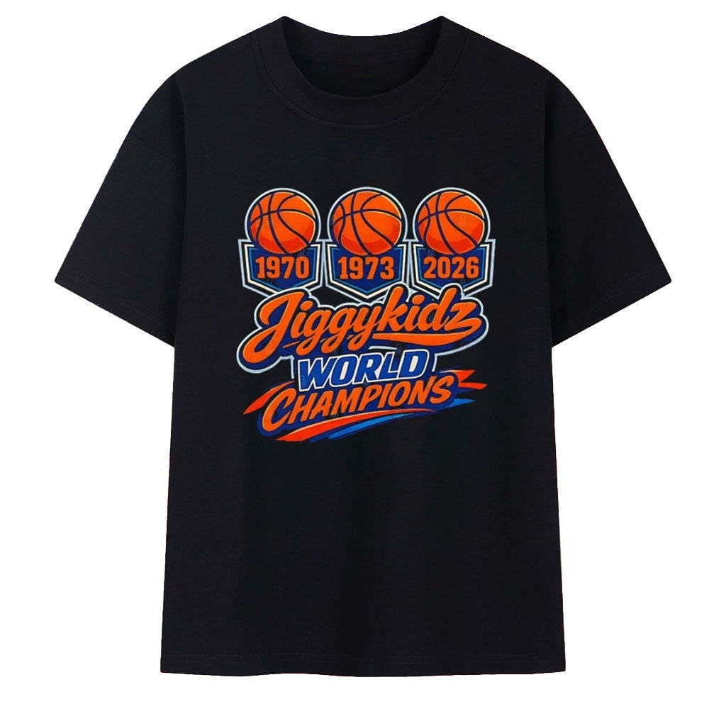 Jiggykidz World Champions 1970 1973 2026 T-Shirt New York Knicks Merch Gift Ideas