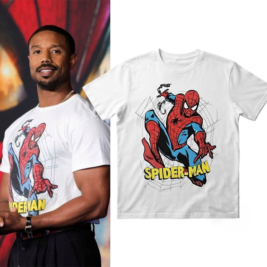 Michael B Jordan At The Brand New Day Spider Man Shirt Best Gifts For Marvel Fans