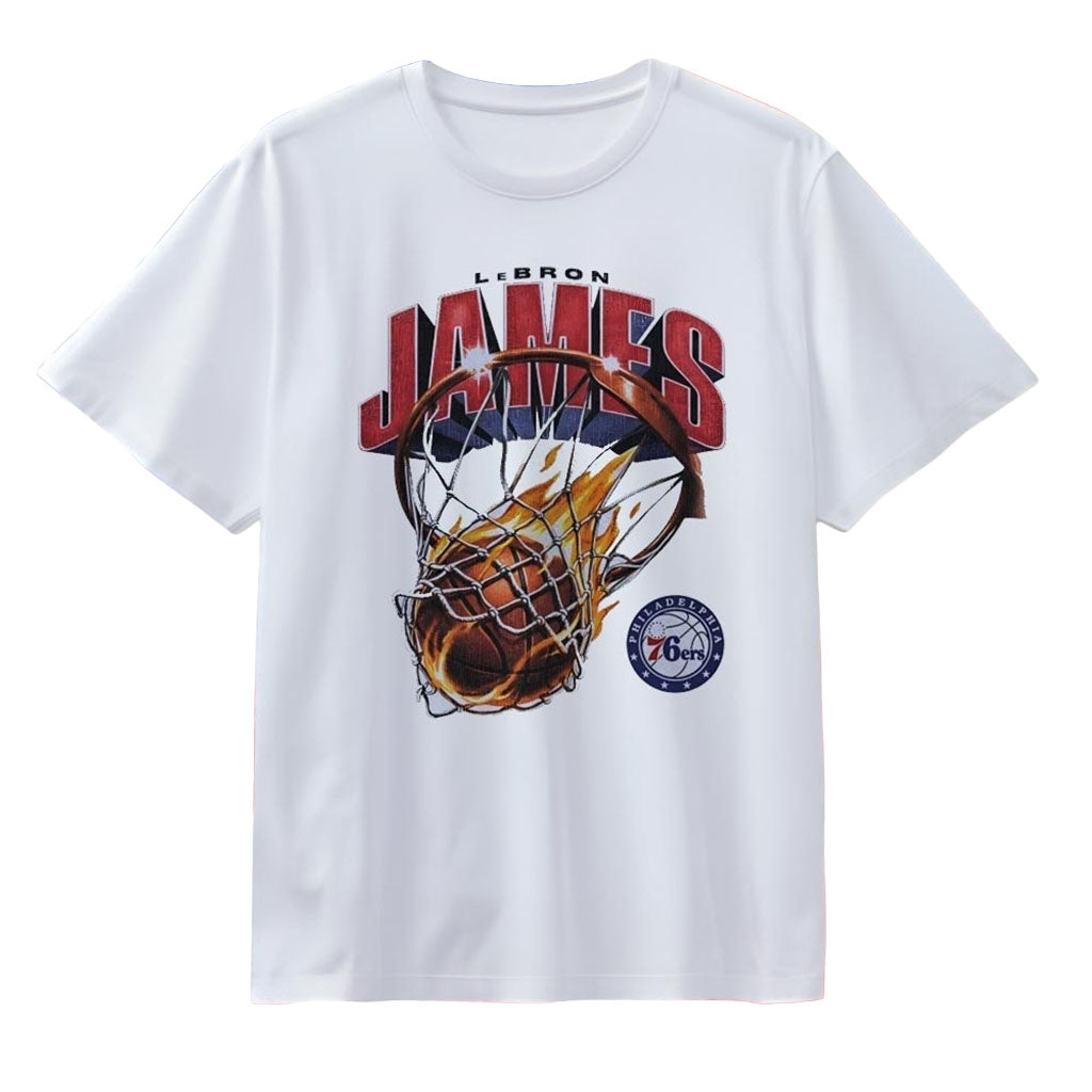LeBron James Philadelphia 76ers Basketball T-Shirt LeBron James Merch Present For Fans