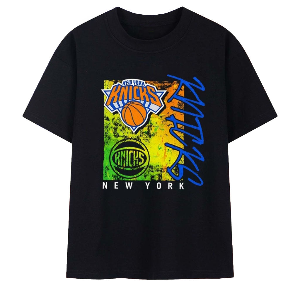 New York Knicks Distressed Logo T-Shirt NY Knicks Merch Great Gifts For Basketball Fans