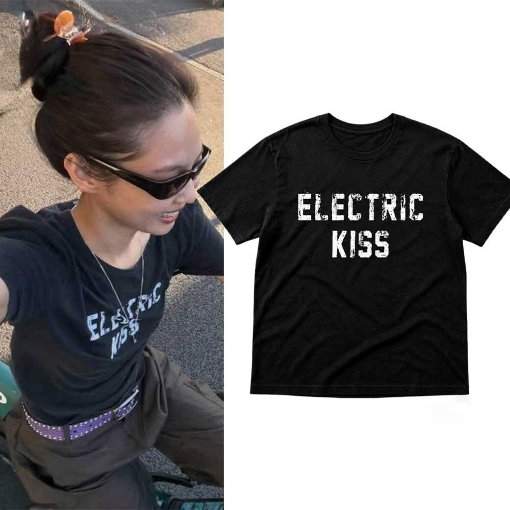 Jennie Blackpink Electric Kiss Shirt Black Jennie Merch Present For Sisters