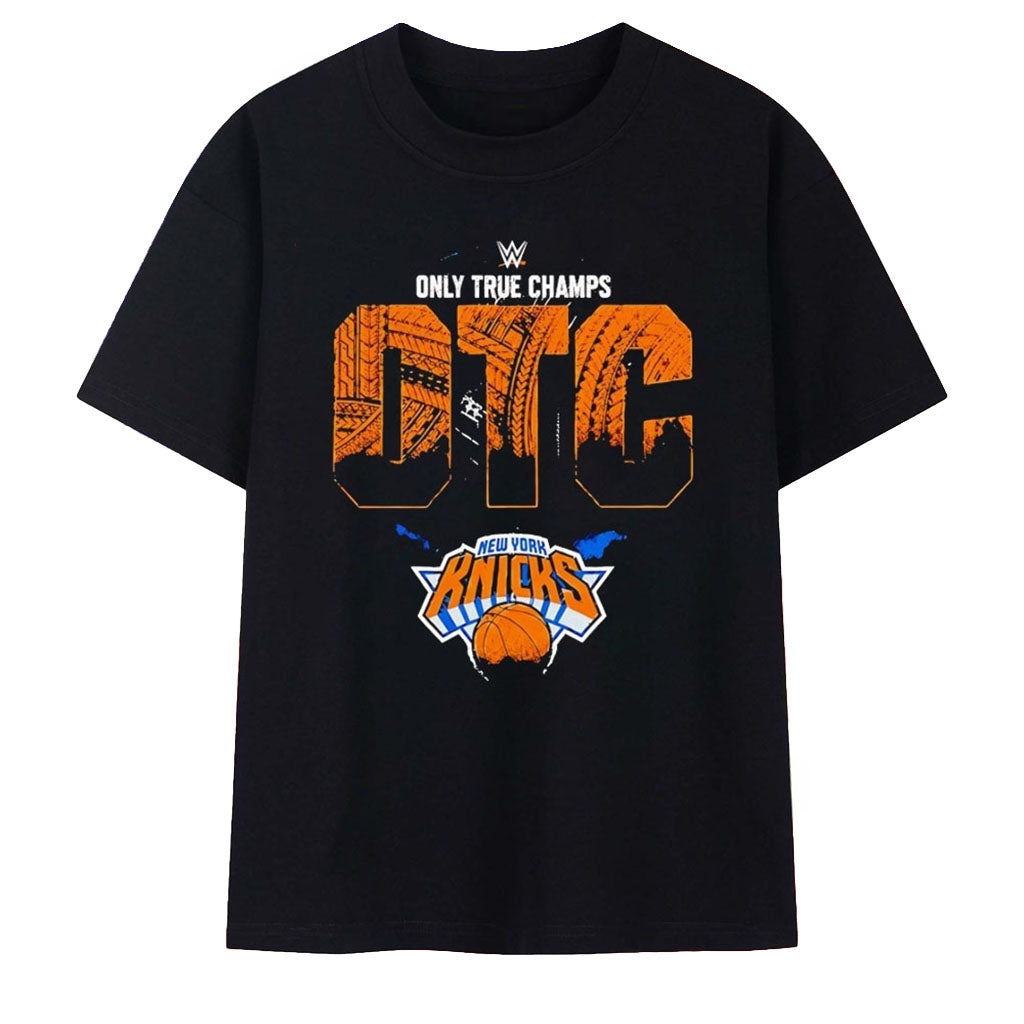 New York Knicks Only True Champs OTC WWE T-Shirt Knicks Merch Gift For Basketball Fans